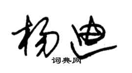 朱锡荣杨迪草书个性签名怎么写