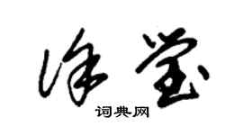 朱锡荣徐莹草书个性签名怎么写