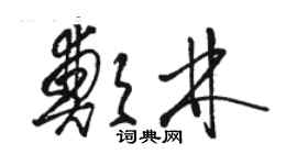 骆恒光郑林草书个性签名怎么写