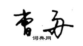 朱锡荣曹舟草书个性签名怎么写