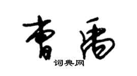 朱锡荣曹禹草书个性签名怎么写