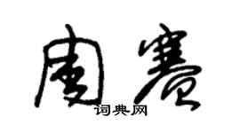 朱锡荣周赛草书个性签名怎么写