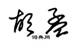 朱锡荣胡孟草书个性签名怎么写