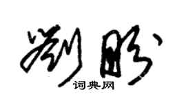 朱锡荣刘盼草书个性签名怎么写
