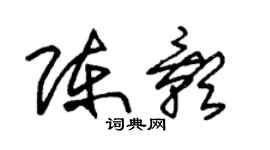 朱锡荣陈影草书个性签名怎么写