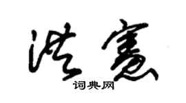 朱锡荣洪宪草书个性签名怎么写