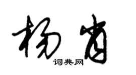 朱锡荣杨肖草书个性签名怎么写