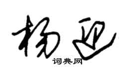 朱锡荣杨迎草书个性签名怎么写
