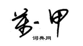 朱锡荣万甲草书个性签名怎么写