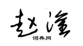 朱锡荣赵淦草书个性签名怎么写