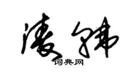 朱锡荣凌韩草书个性签名怎么写