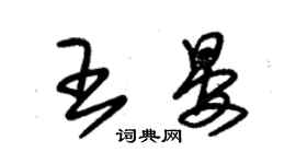 朱锡荣王晏草书个性签名怎么写