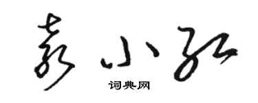 骆恒光袁小红草书个性签名怎么写