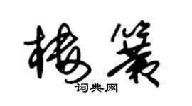 朱锡荣楼簧草书个性签名怎么写