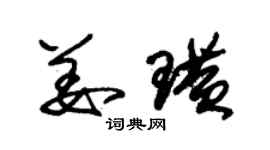 朱锡荣姜璜草书个性签名怎么写