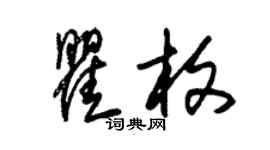 朱锡荣瞿枚草书个性签名怎么写