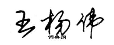 朱锡荣王杨伟草书个性签名怎么写