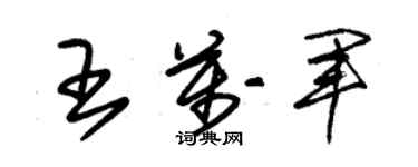 朱锡荣王万军草书个性签名怎么写