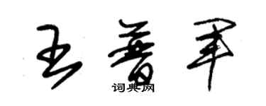 朱锡荣王普军草书个性签名怎么写