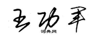 朱锡荣王功军草书个性签名怎么写