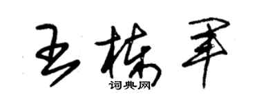 朱锡荣王栋军草书个性签名怎么写