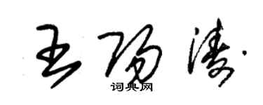 朱锡荣王阳涛草书个性签名怎么写
