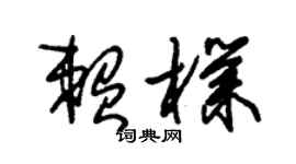 朱锡荣赖朴草书个性签名怎么写