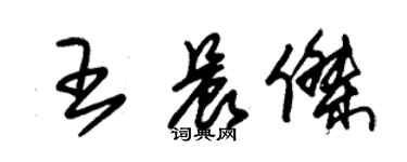 朱锡荣王晨杰草书个性签名怎么写