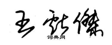 朱锡荣王献杰草书个性签名怎么写