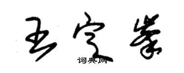 朱锡荣王定峰草书个性签名怎么写
