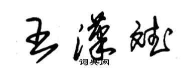 朱锡荣王汉斌草书个性签名怎么写