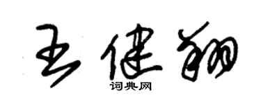 朱锡荣王健翔草书个性签名怎么写