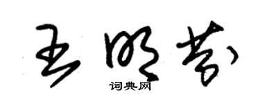 朱锡荣王明芬草书个性签名怎么写