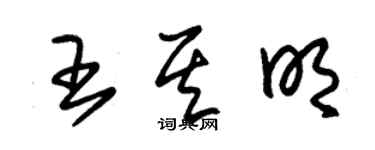 朱锡荣王其明草书个性签名怎么写
