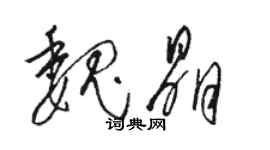 骆恒光魏晶草书个性签名怎么写