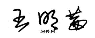 朱锡荣王明茜草书个性签名怎么写