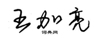 朱锡荣王加亮草书个性签名怎么写
