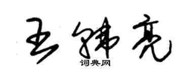 朱锡荣王韩亮草书个性签名怎么写