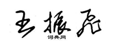 朱锡荣王振飞草书个性签名怎么写