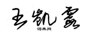 朱锡荣王凯霞草书个性签名怎么写