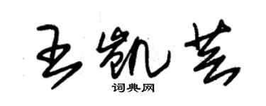 朱锡荣王凯芸草书个性签名怎么写