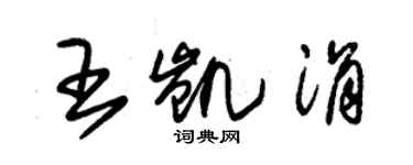 朱锡荣王凯涓草书个性签名怎么写