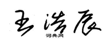 朱锡荣王浩辰草书个性签名怎么写