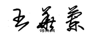 朱锡荣王华兰草书个性签名怎么写
