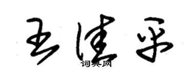 朱锡荣王佳平草书个性签名怎么写