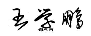 朱锡荣王学鹏草书个性签名怎么写