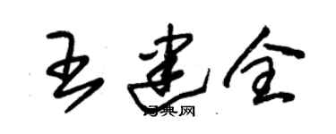 朱锡荣王建全草书个性签名怎么写