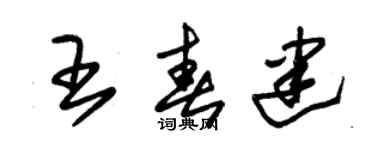 朱锡荣王春建草书个性签名怎么写
