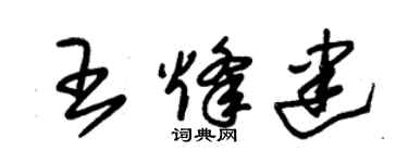 朱锡荣王烽建草书个性签名怎么写
