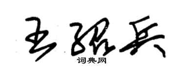朱锡荣王绍兵草书个性签名怎么写